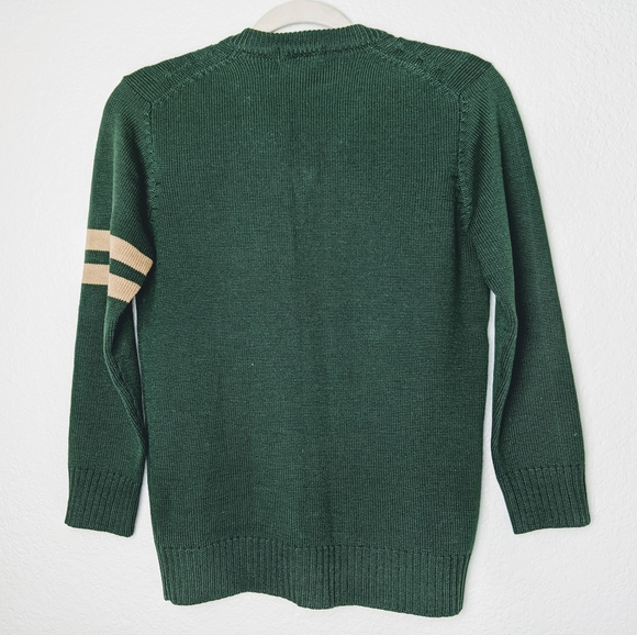 Bon Chic Friendly Green V-neck embroidered sweater - Picture 3 of 5